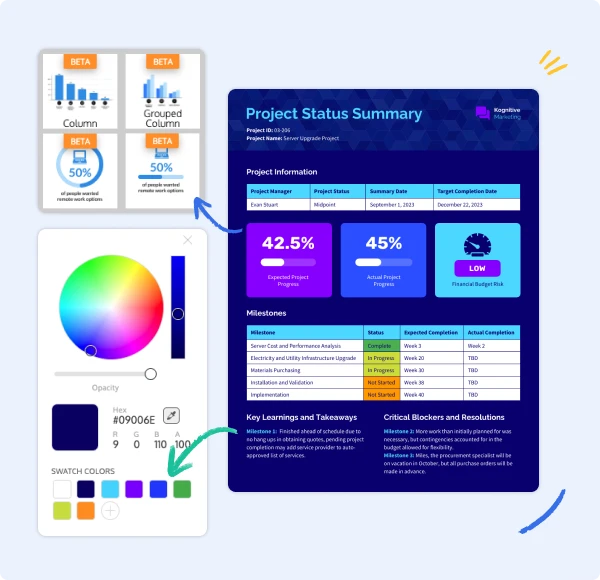 How to effectively use a table chart?