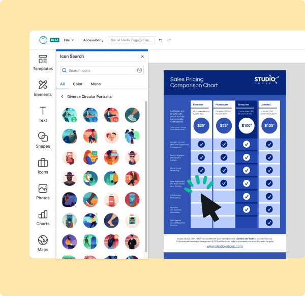 Why should you use a comparison chart?