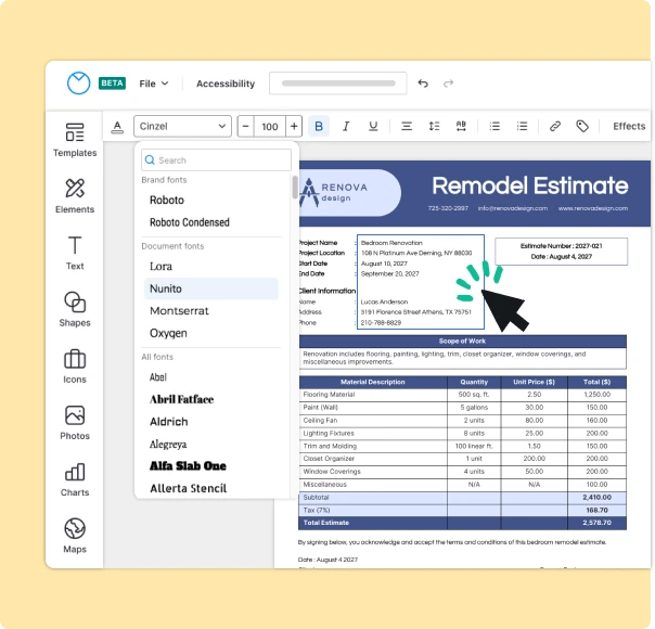 What are the guidelines for crafting an estimate?