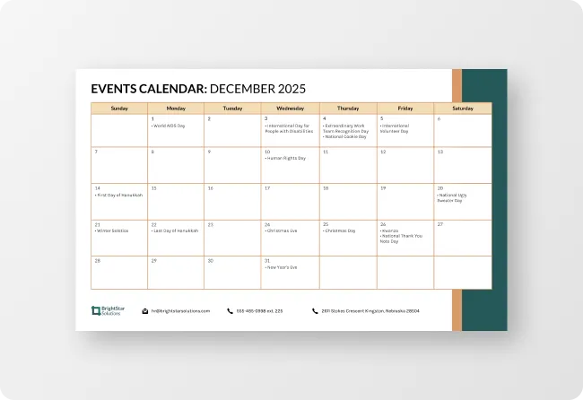 Calendar Generator