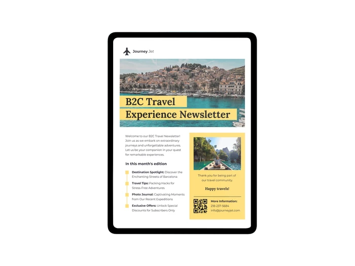 b2c newsletter templates