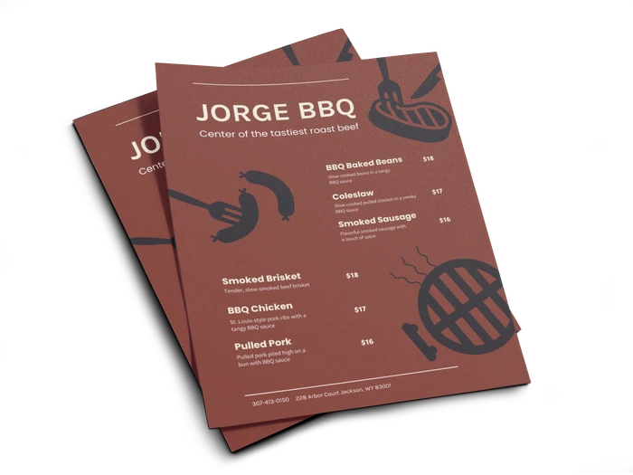 Free BBQ Menu Templates - Venngage