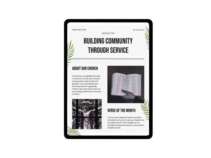 Church Newsletter Templates