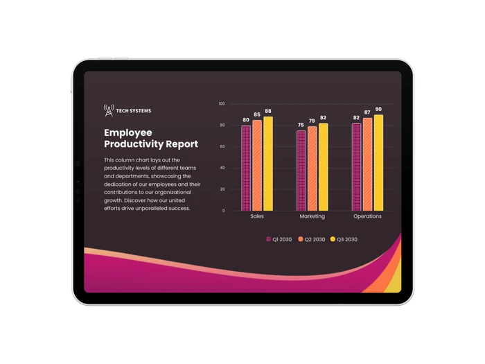 column chart templates