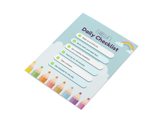 Daily checklist templates