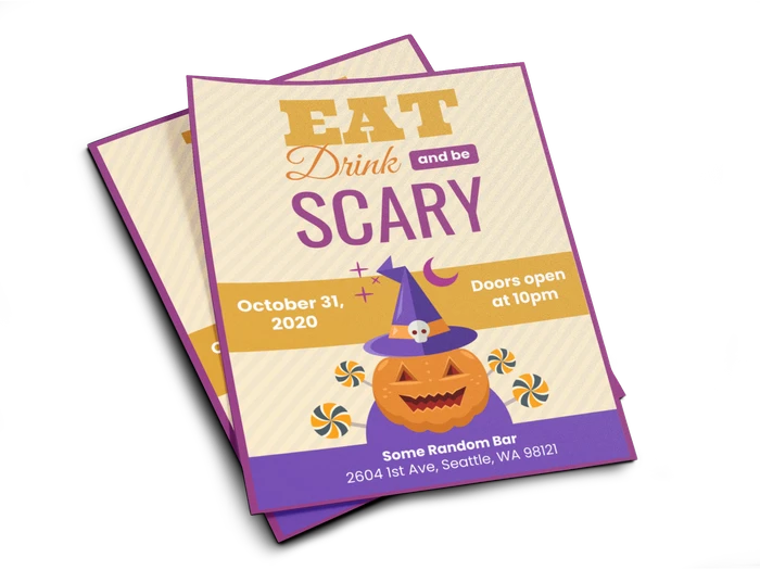 halloween flyer templates