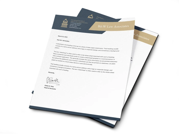 law firm letterhead templates