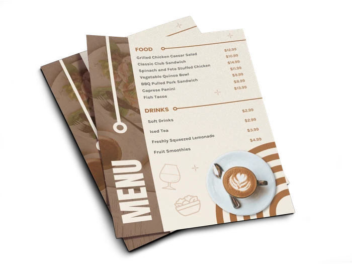 lunch menu templates