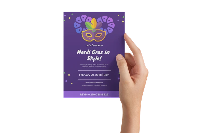 mardi gras invitation templates