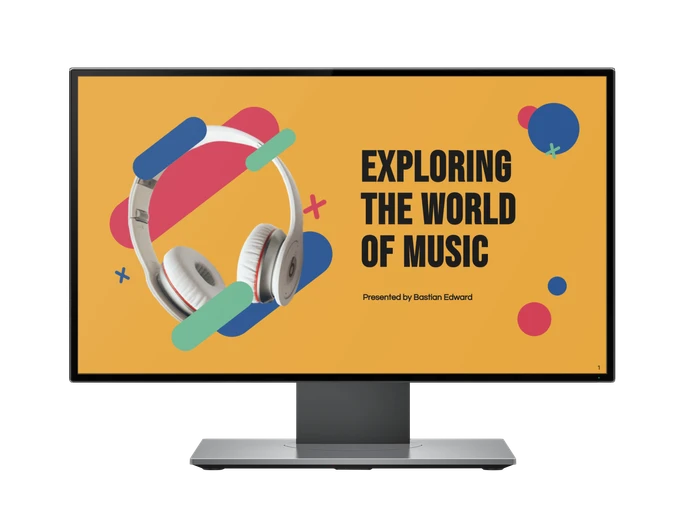 music presentation templates