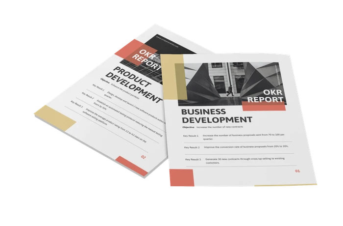 okr report templates