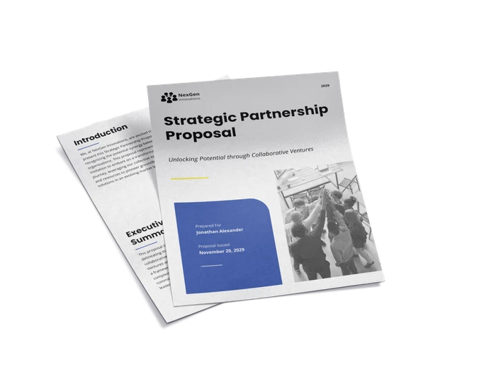 partnership proposal templates