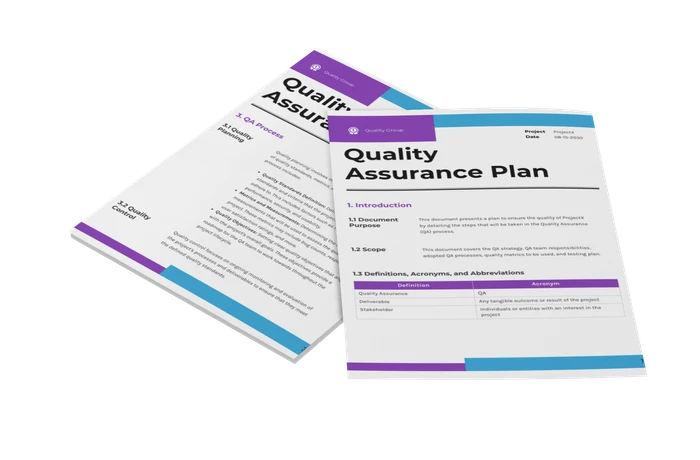 qa plan templates