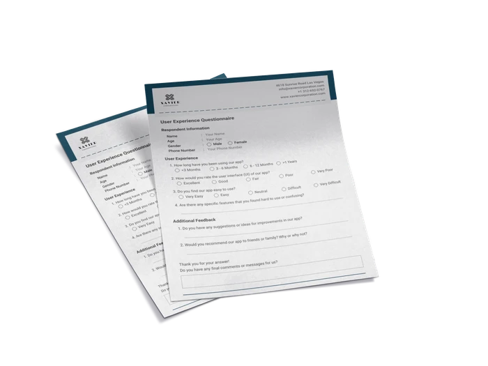 questionnaire form templates