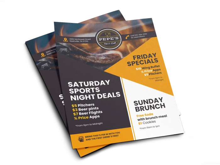 restaurant flyer templates