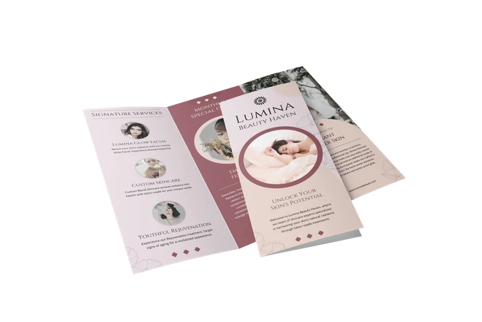 salon brochure templates