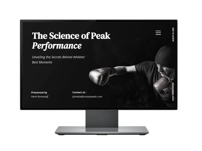 sports presentation templates