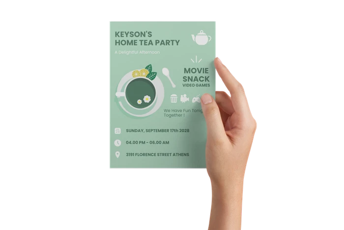 tea party invitation templates