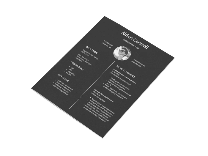 teacher resume templates