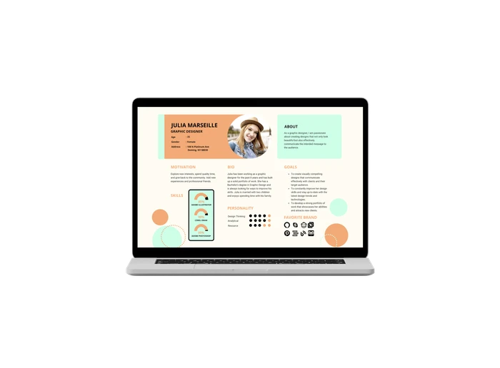 user persona diagram templates 