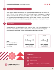 Web Design Contract Template - Page 4