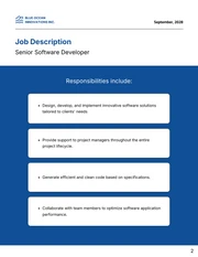 Blue Professional Business Job Proposal - Page 2