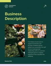 Green And Pink Small Business Plan - Page 2