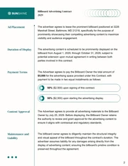 Billboard Advertising Contract Template - Page 2