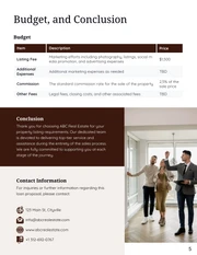 Real Estate Listing Proposal template - Page 5