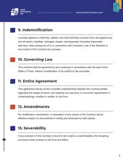 Software License Contract Template - Page 3