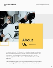 Yellow and Black Minimalist Brand Management Proposal - Page 2