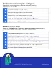 Blue New Employee Onboarding Checklist Template - Page 4