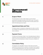 Tattoo Artist Contract Template - Page 2