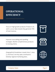 Navy And Orange Rounded Square Account Plan - Page 3