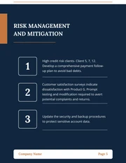 Navy And Orange Rounded Square Account Plan - Page 5