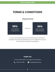 Dark Blue And Green Minimalist Modern Service Proposal - Page 5