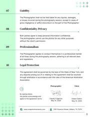 School Photography Contract - Page 3