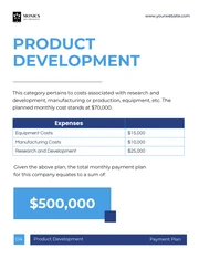 Simple White And Blue Payment Plan - Page 5