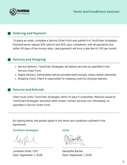 Terms And Conditions Contract Template - Page 2