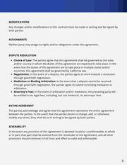 Terms Of Employment Contract Template - Page 3