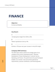 Blue And Yellow Pastel OKR Report - Page 5