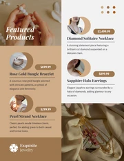 Elegant Brown Jewellery Catalog - Page 2