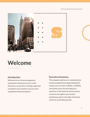 Cream Yellow Modern Finance Brand Management Proposal - Page 2