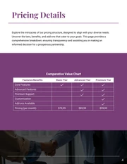 Black White Purple Modern Pricing Proposal Template - Page 4