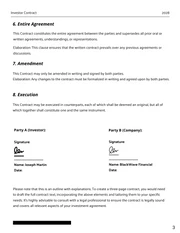 Black Minimalist Modern Simple Investor Contracts - Page 3