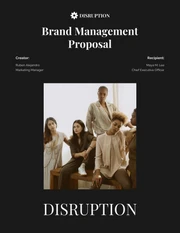 Minimalist Beige and Black Fashion E-commerce Brand Management Proposal - Page 1