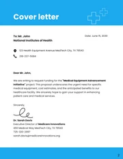 Minimalist Blue and White Healthcare Equipment Proposal - Page 2