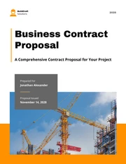 Business Contract Proposal - Page 1