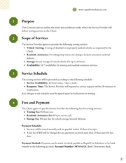 Towing Contract Template - Page 2