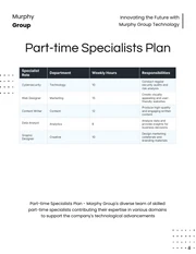 Light Blue Grey Simple Staffing Plans - Page 4